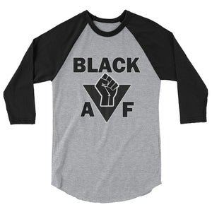 Black AF - Rising Fist Baseball T-Shirt