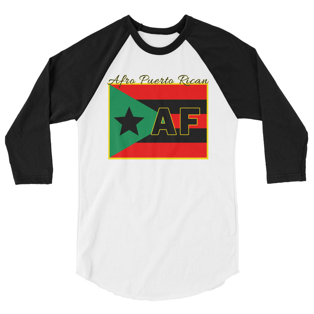 Afro Puerto Rican AF - Baseball T-Shirt